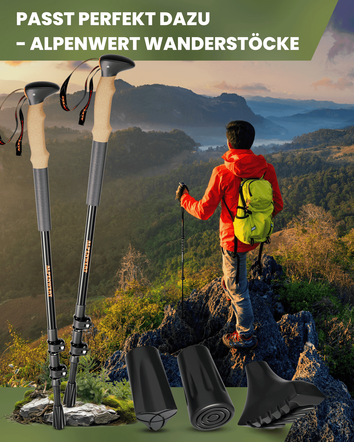 Aufsätze für Wanderstöcke - ALPENWERT
