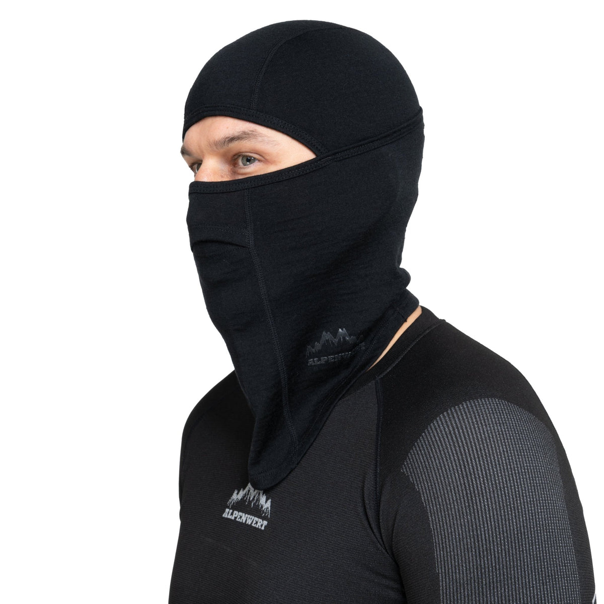 Balaclava Sturmhaube aus 100% Merinowolle - ALPENWERT
