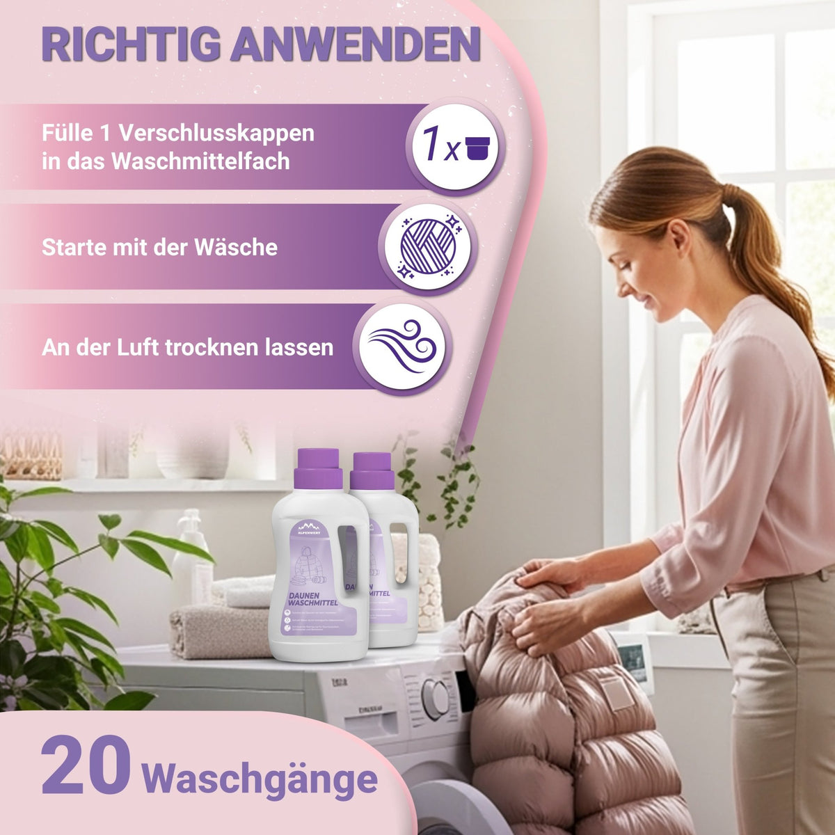 Daunenwaschmittel - ALPENWERT