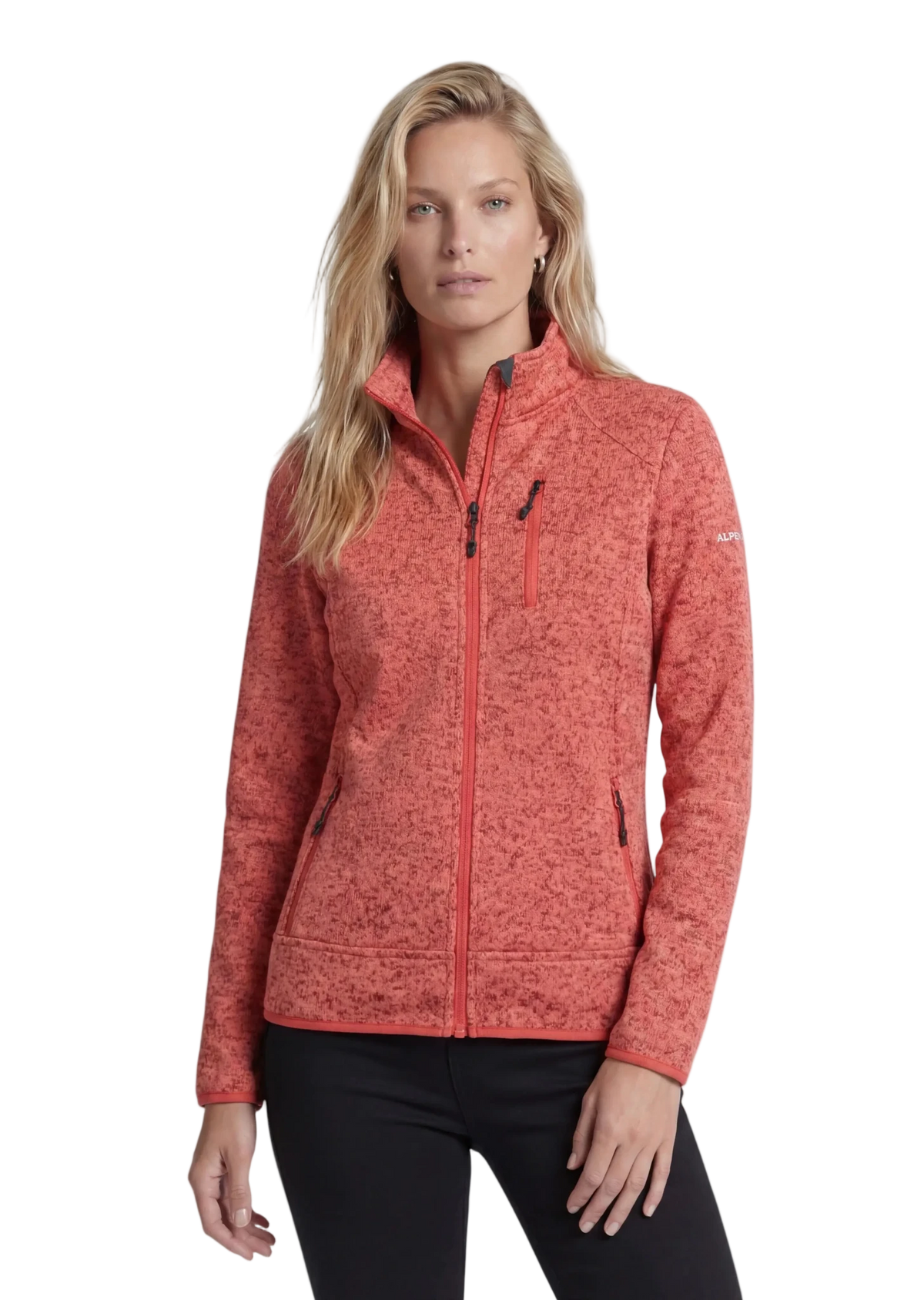 Fleecejacke Damen mit Knit Tech - ALPENWERT