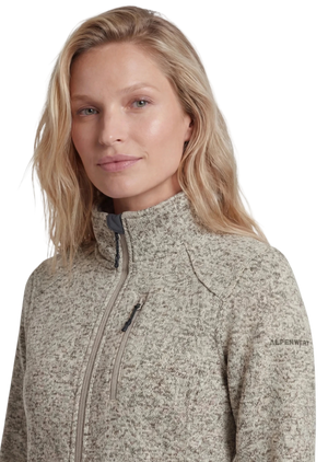 Fleecejacke Damen mit Knit Tech - ALPENWERT