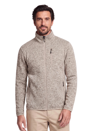 Fleecejacke Herren mit Knit Tech - ALPENWERT