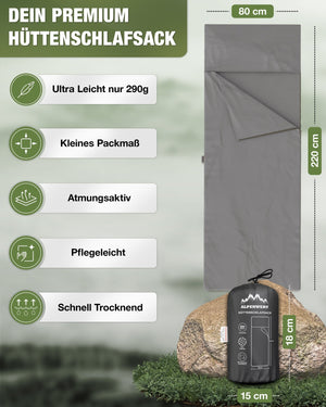 Hüttenschlafsack - ALPENWERT