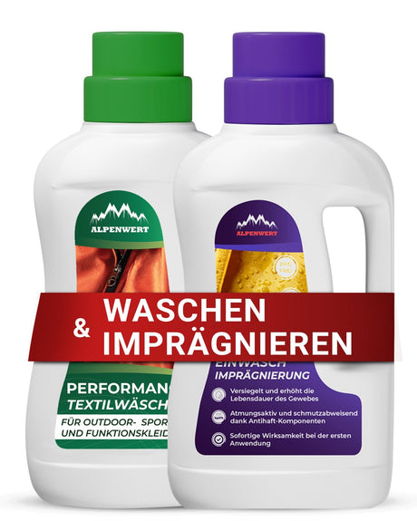 Imprägnier Waschmittel und Funktionswaschmittel - ALPENWERT