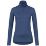 Langarmshirt Damen 100% Merino mit Zip - ALPENWERT