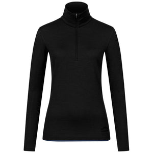 Langarmshirt Damen 100% Merino mit Zip - ALPENWERT