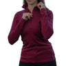 Langarmshirt Damen 100% Merino mit Zip - ALPENWERT