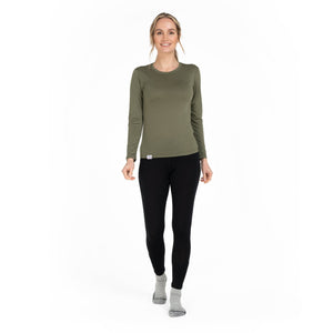 Langarmshirt Damen aus Merino - ALPENWERT