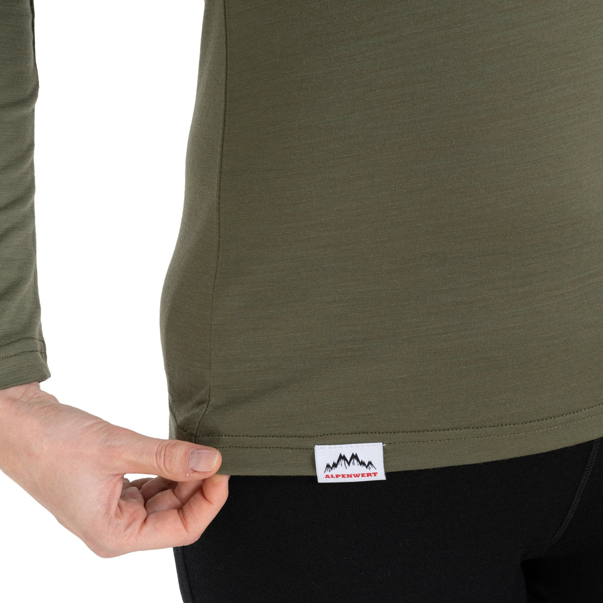 Langarmshirt Damen aus Merino - ALPENWERT
