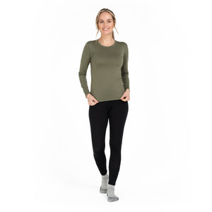 Langarmshirt Damen aus Merino - ALPENWERT