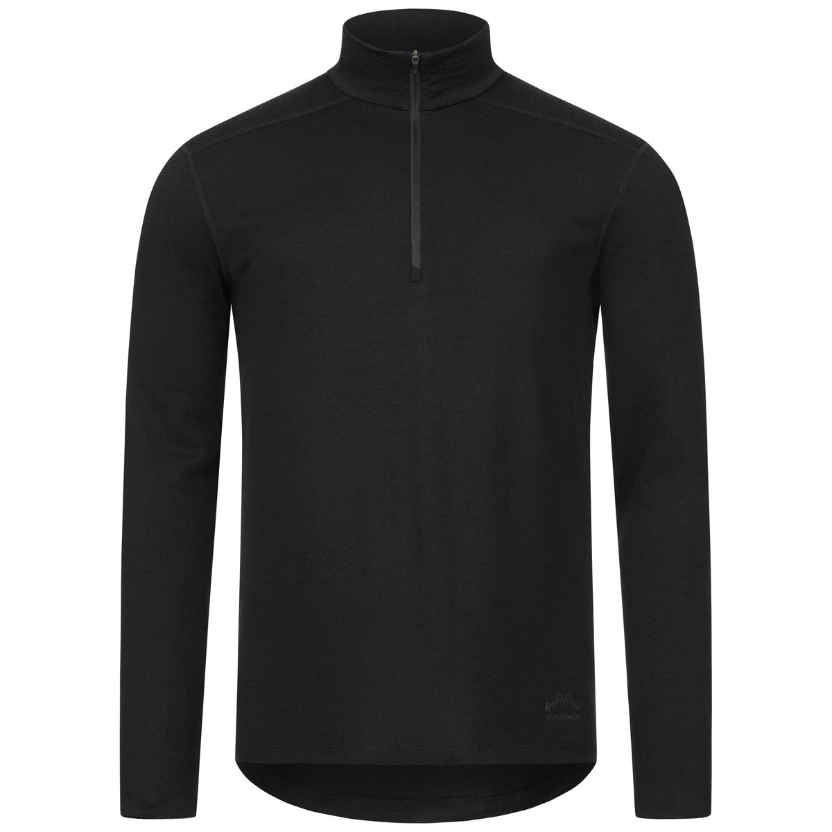 Langarmshirt Herren 100% Merino mit Zip - ALPENWERT