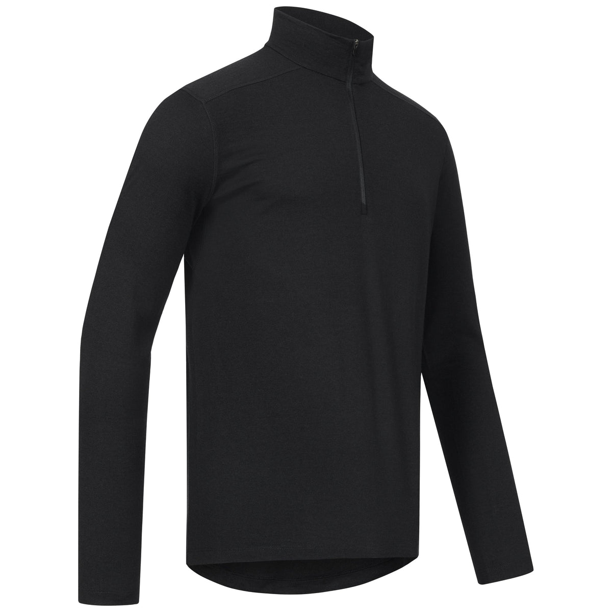 Langarmshirt Herren 100% Merino mit Zip - ALPENWERT