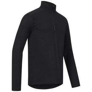 Langarmshirt Herren 100% Merino mit Zip - ALPENWERT