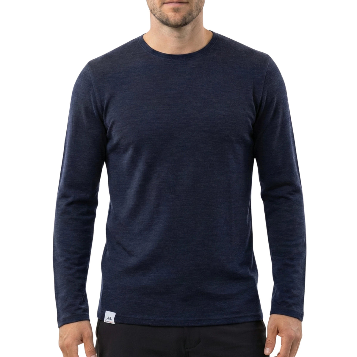 Langarmshirt Herren aus Merino - ALPENWERT