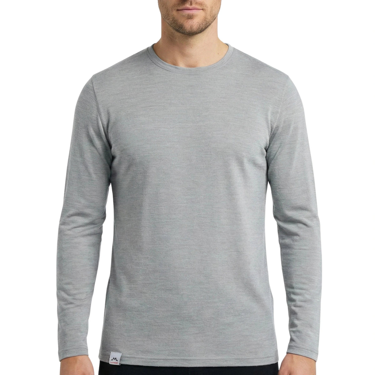 Langarmshirt Herren aus Merino - ALPENWERT