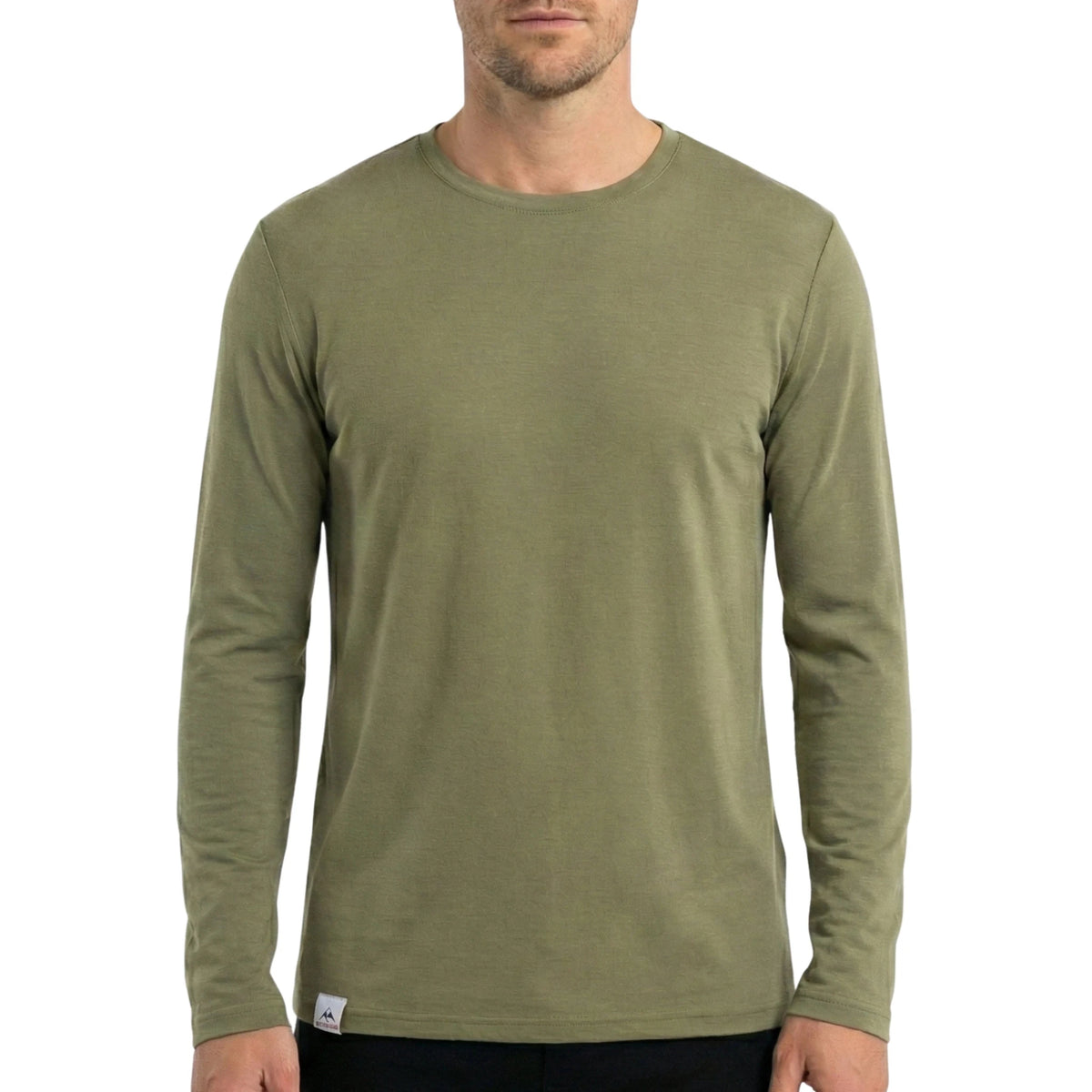 Langarmshirt Herren aus Merino - ALPENWERT