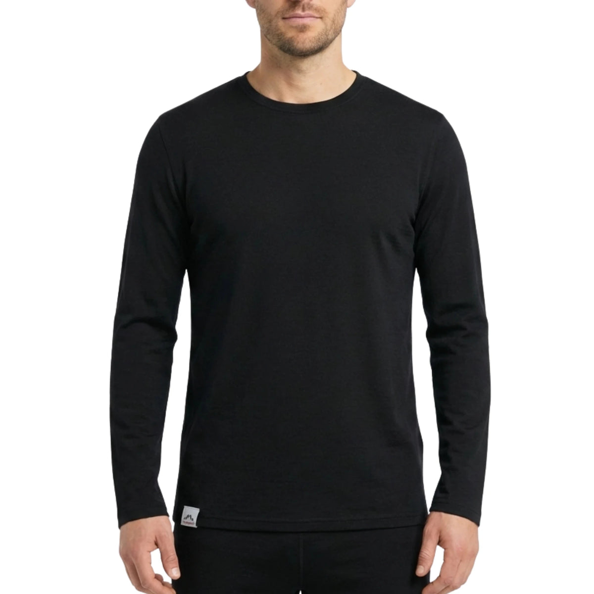 Langarmshirt Herren aus Merino - ALPENWERT