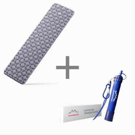 Outdoor Isomatte mit Gratis Wasserfilter - ALPENWERT
