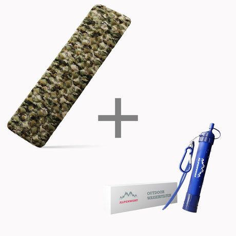 Outdoor Isomatte mit Gratis Wasserfilter - ALPENWERT