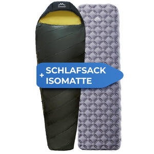 Schlafsack + Isomatte Sparbundel - ALPENWERT