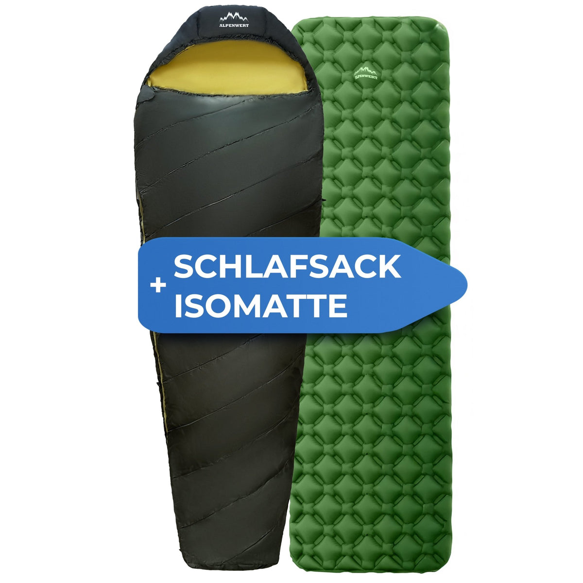 Schlafsack + Isomatte Sparbundel - ALPENWERT
