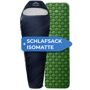 Schlafsack + Isomatte Sparbundel - ALPENWERT
