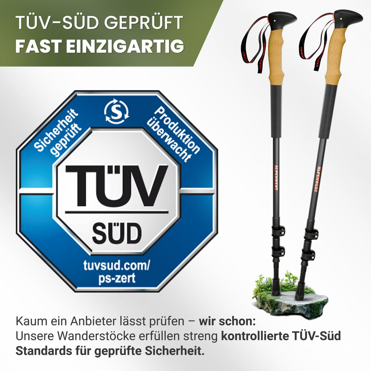 Teleskop Wanderstöcke - ALPENWERT