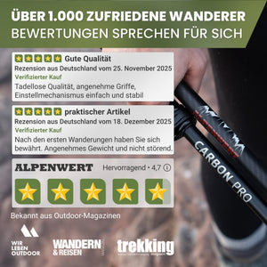 Teleskop Wanderstöcke - ALPENWERT