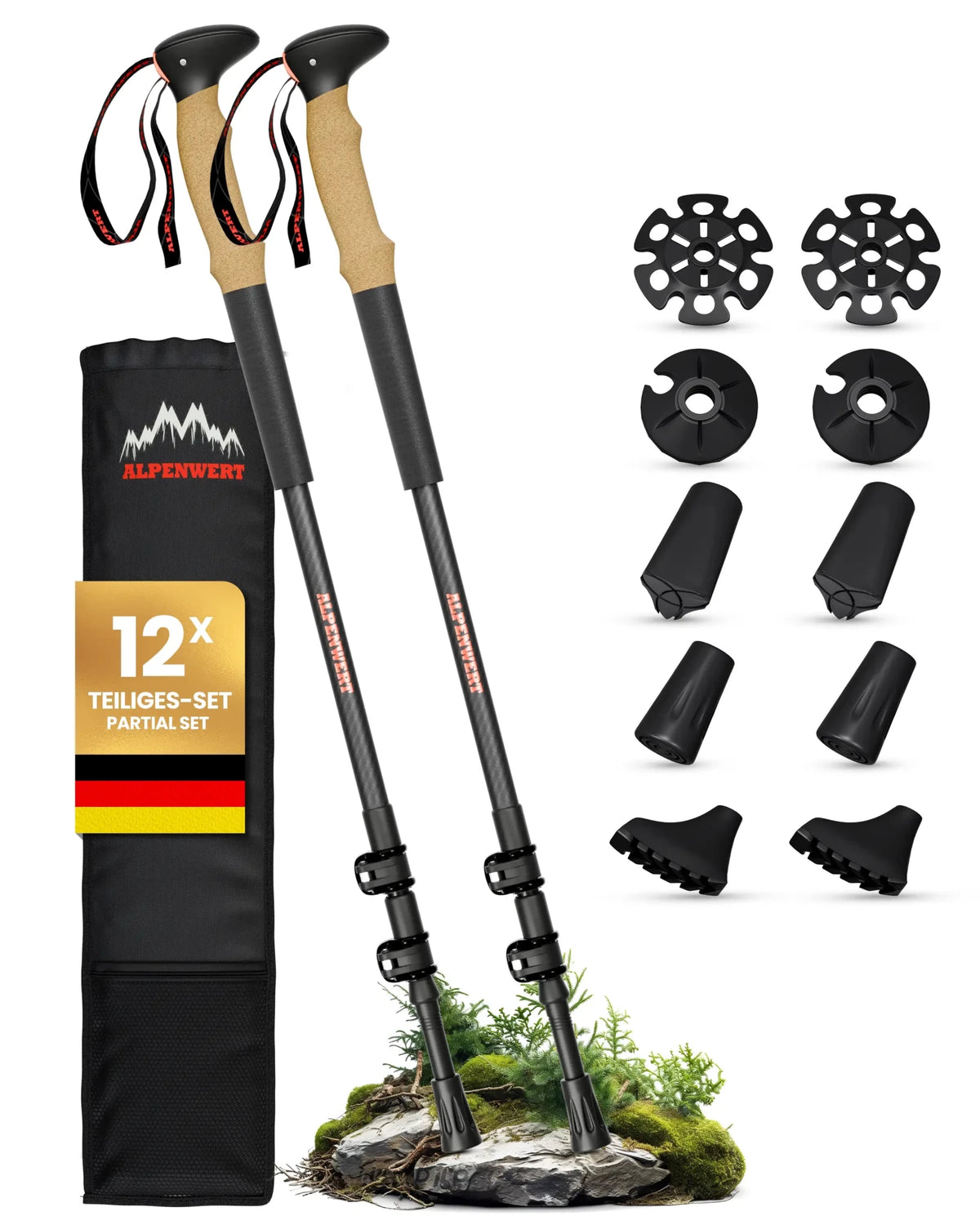 Teleskop Wanderstöcke - ALPENWERT