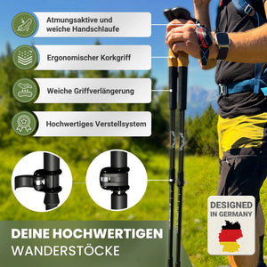 Teleskop Wanderstöcke - ALPENWERT
