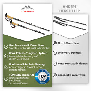 Teleskop Wanderstöcke - ALPENWERT