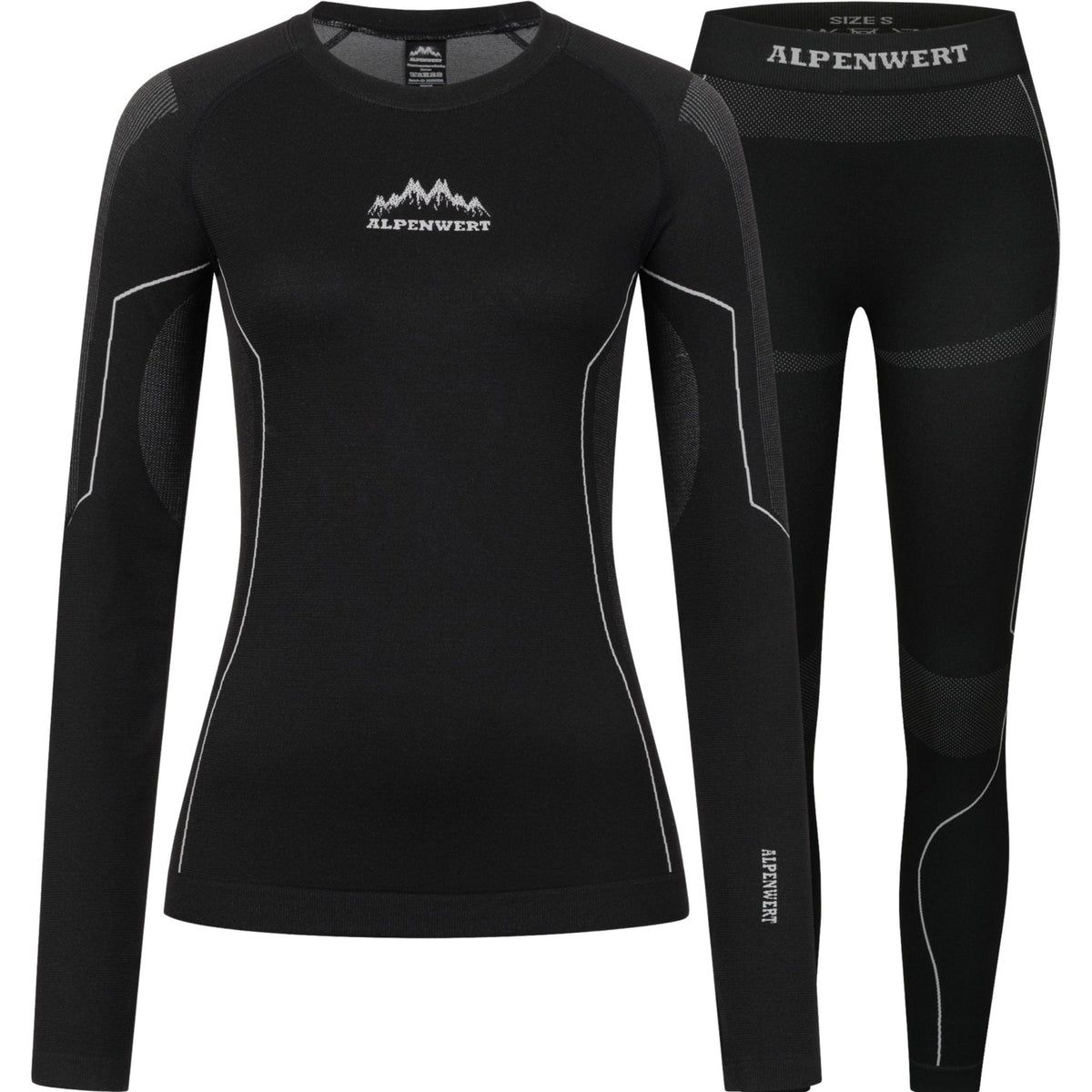 Thermounterwäsche Damen mit Daumenloch aus recyceltem Polyester - ALPENWERT