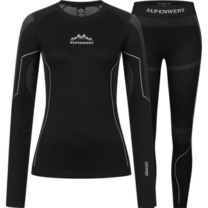 Thermounterwäsche Damen mit Daumenloch aus recyceltem Polyester - ALPENWERT