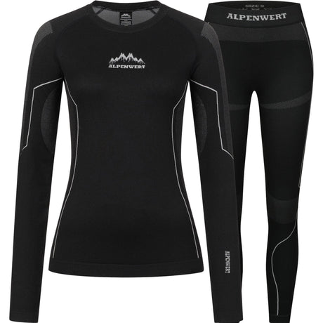 Thermounterwäsche Damen mit Daumenloch aus recyceltem Polyester - ALPENWERT