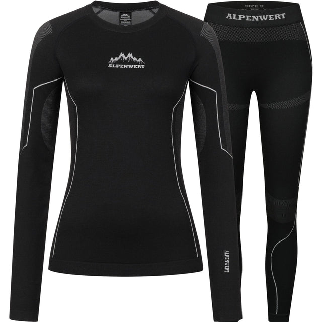 Thermounterwäsche Damen mit Daumenloch aus recyceltem Polyester - ALPENWERT