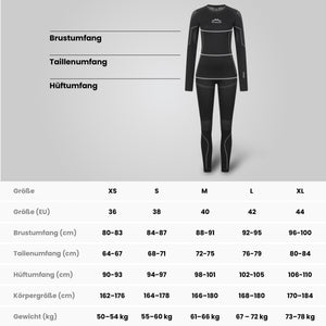 Thermounterwäsche Damen mit Daumenloch aus recyceltem Polyester - ALPENWERT