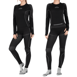 Thermounterwäsche Damen mit Daumenloch aus recyceltem Polyester - ALPENWERT