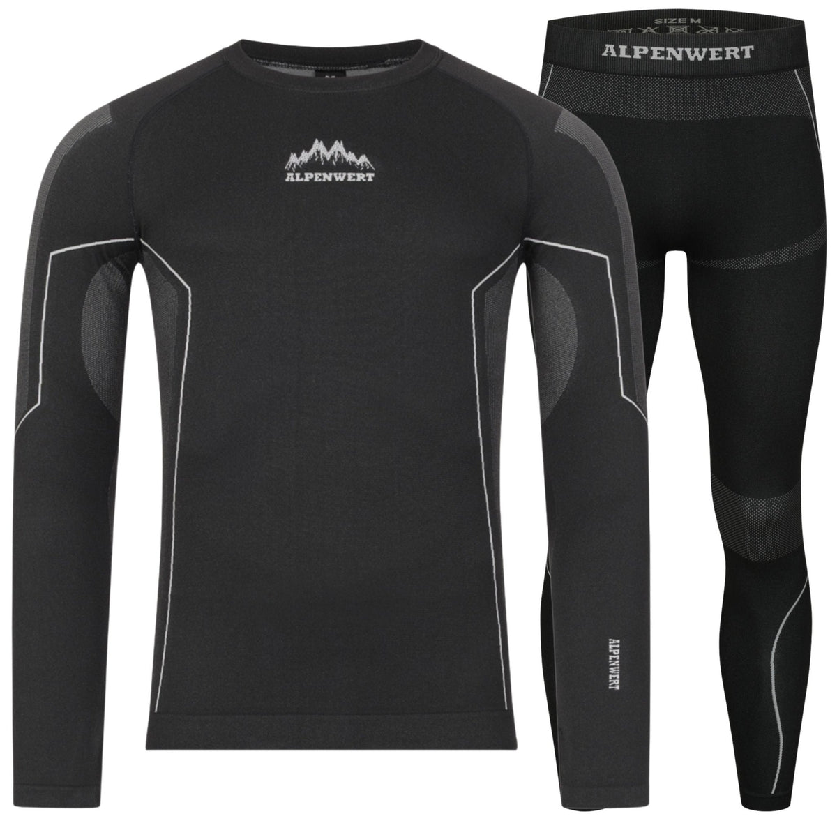 Thermounterwäsche Herren mit Daumenloch aus recyceltem Polyester - ALPENWERT