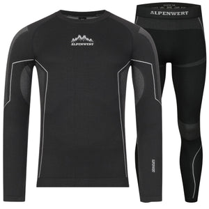 Thermounterwäsche Herren mit Daumenloch aus recyceltem Polyester - ALPENWERT