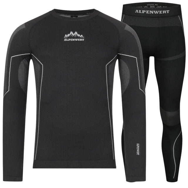 Thermounterwäsche Herren mit Daumenloch aus recyceltem Polyester - ALPENWERT