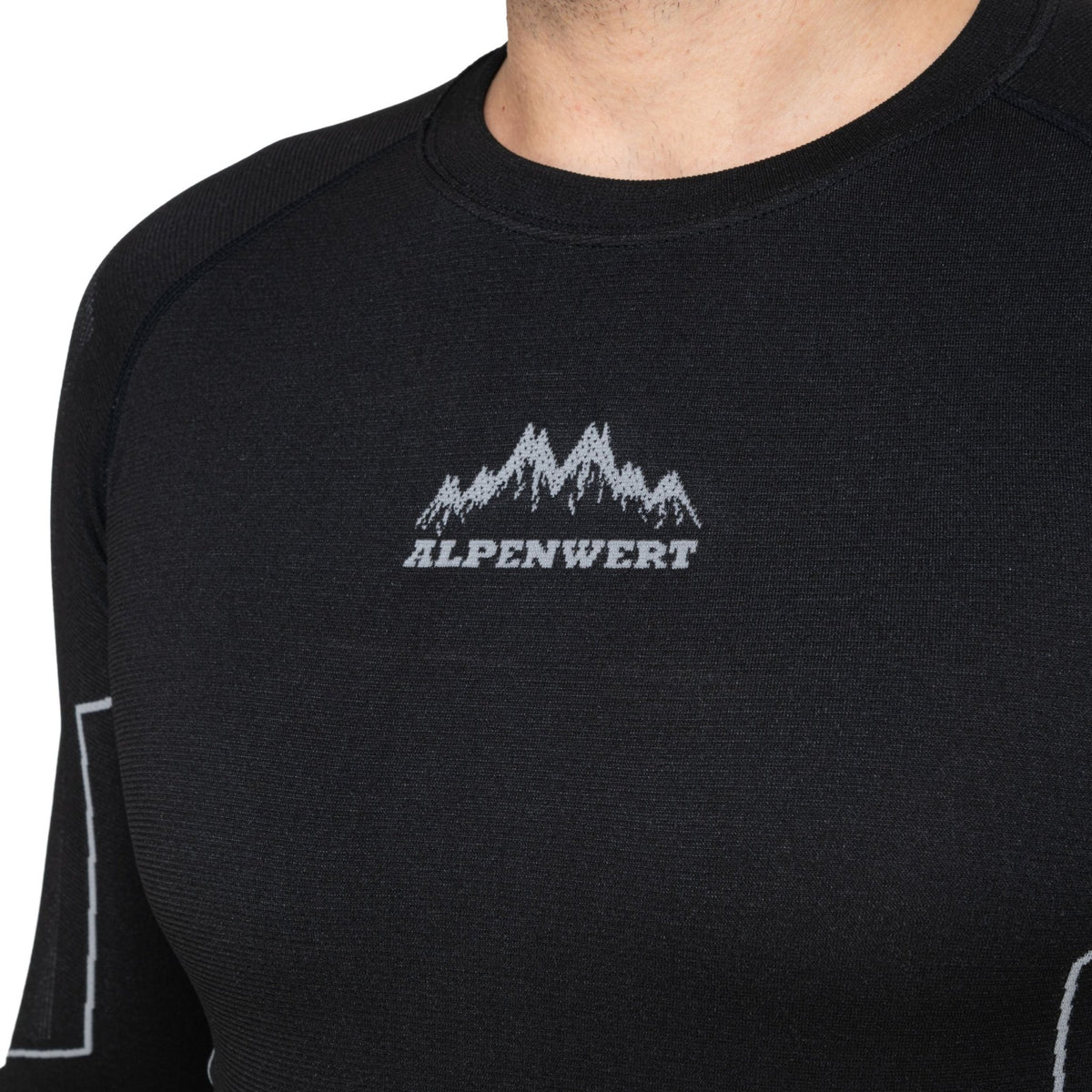 Thermounterwäsche Herren mit Daumenloch aus recyceltem Polyester - ALPENWERT