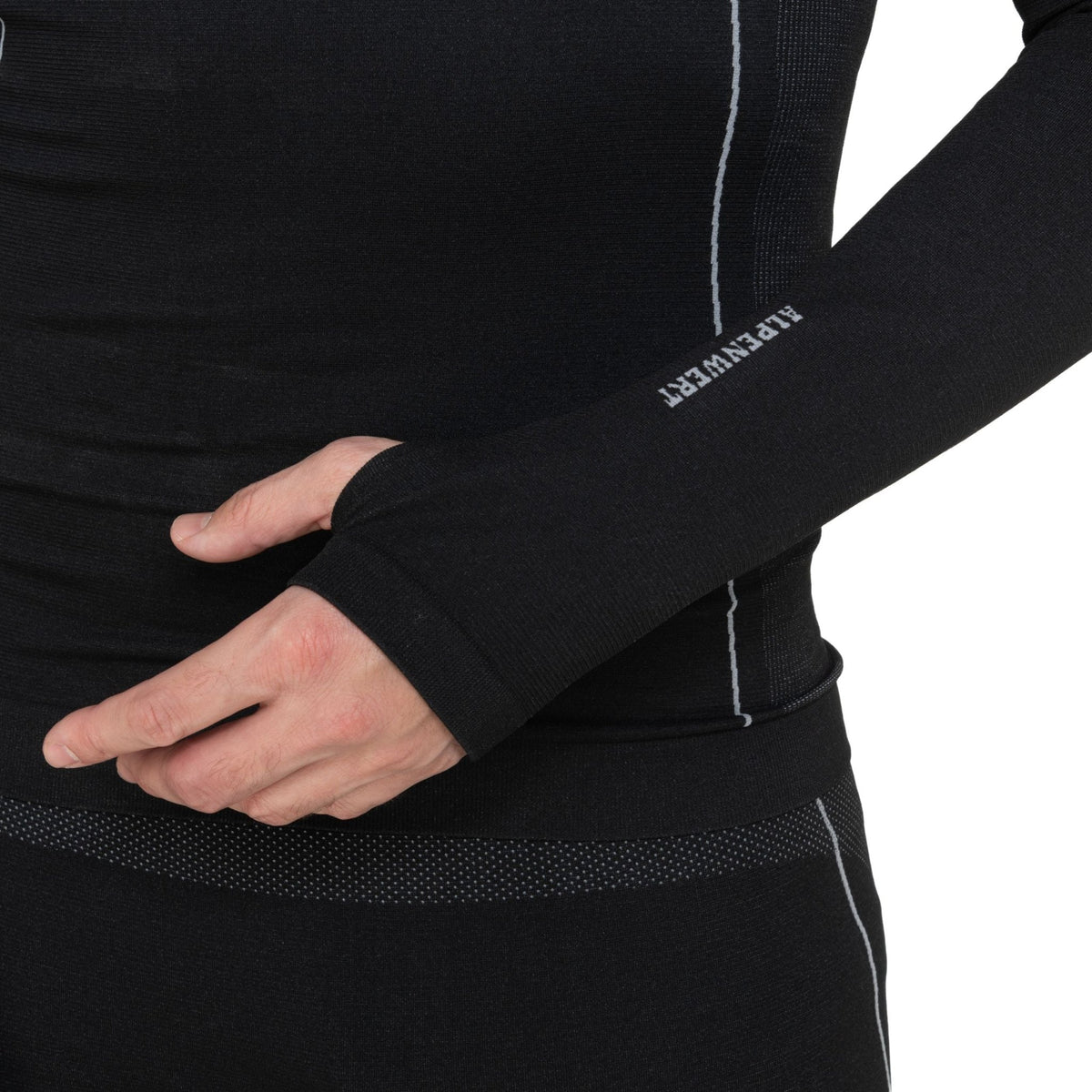 Thermounterwäsche Herren mit Daumenloch aus recyceltem Polyester - ALPENWERT