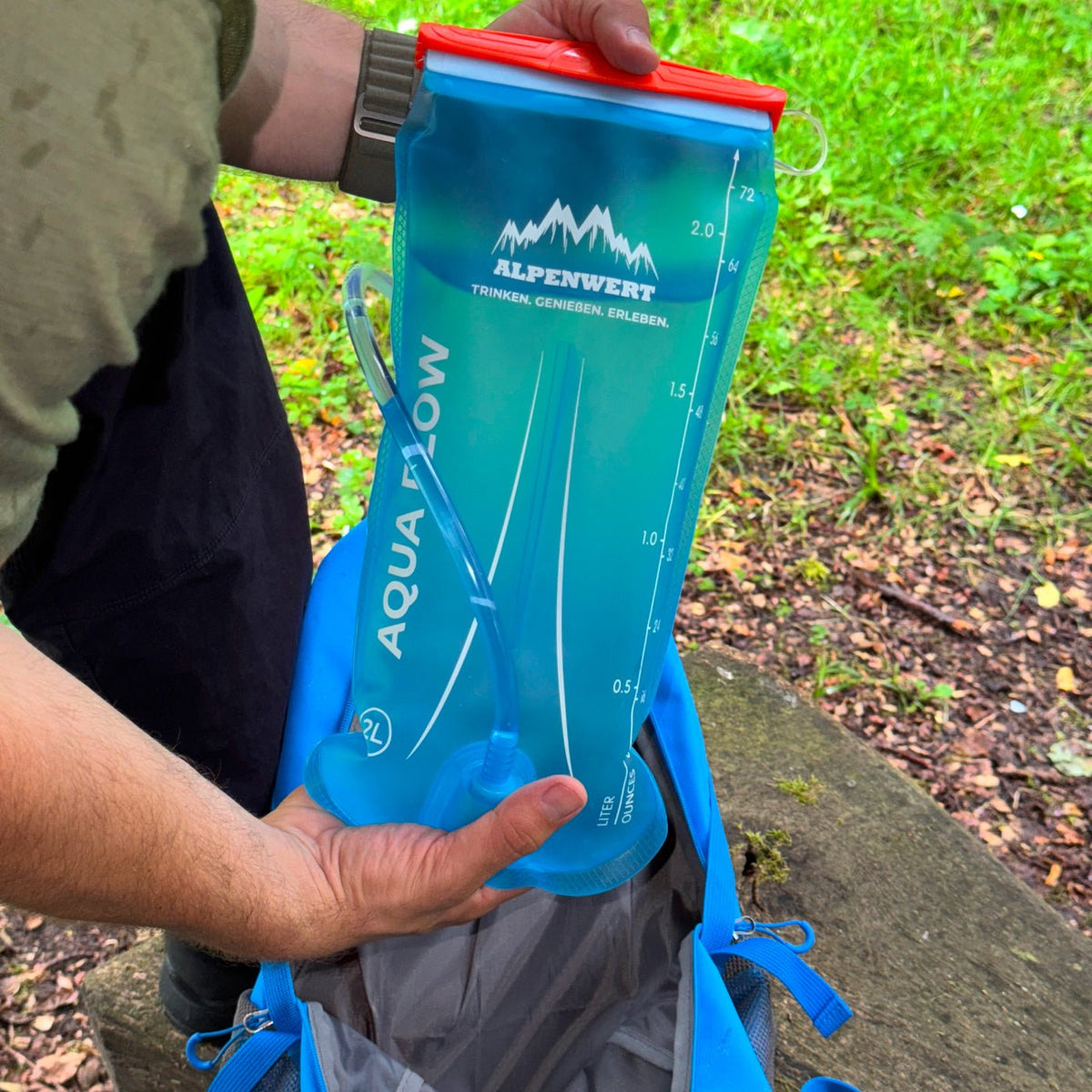 Trinkblase mit Trinkschlauch – BPA - frei, ultraleicht & robust - ALPENWERT