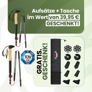Wanderstöcke faltbar - ALPENWERT