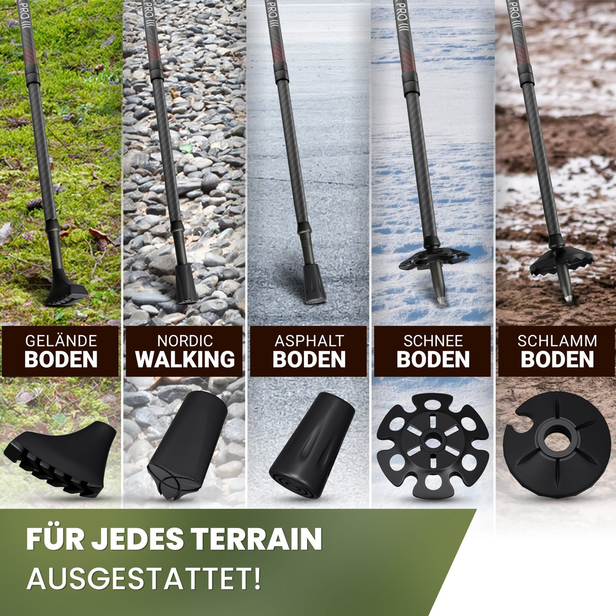 Wanderstöcke faltbar - ALPENWERT